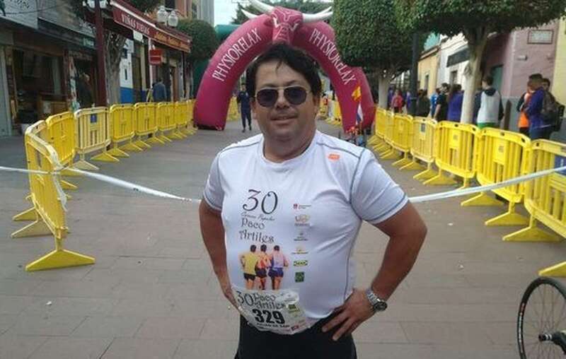 Imagen de Julián Sánchez en una reciente edición de la Carrera Popular Paco Artiles/TA.